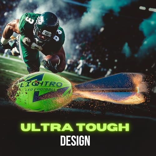 Close up of the impact resistant foam texture on the LIGHTRO night sports ball