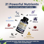 Gade Nutrition 21-in-1 vision support formula with astaxanthin and omega 3.