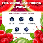 Purify Life 1500mg Resveratrol gummy supplement bottle label