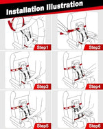 Child sitting securely using Duythy airplane harness