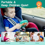 Compact travel activities puzzle showing the durable non-toxic plastic assembly close up