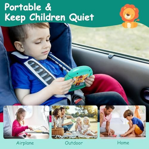 Compact travel activities puzzle showing the durable non-toxic plastic assembly close up