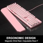 Full size Camiysn pink keyboard layout with numerical pad