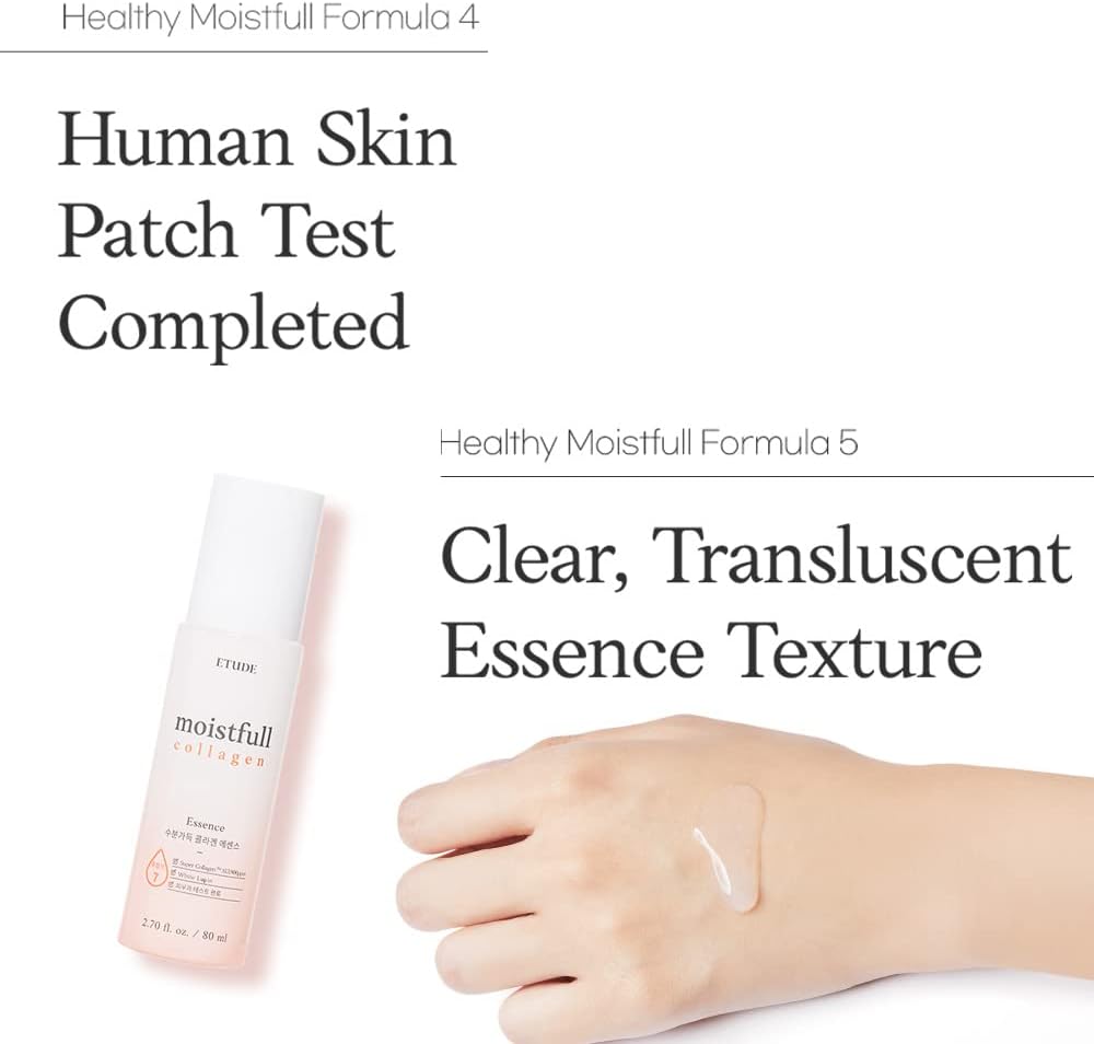 ETUDE Moistfull Essence box and bottle showcasing anti aging benefits