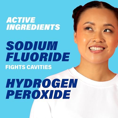 USA imported ACT oral care rinse for teeth whitening and cavity prevention.