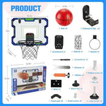 Child playing with Vignuto indoor basketball hoop set