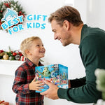 Children assembling the IFLOVE 48 piece giant ocean animal floor puzzle
