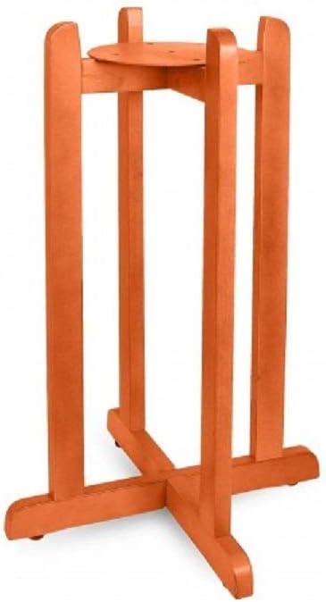 AquaNation floor wood stand cherry color front view water dispenser holder