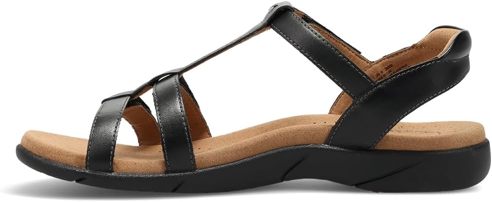 Taos Footwear Women's Trophy 2 Sandal side profile highlighting arch support.