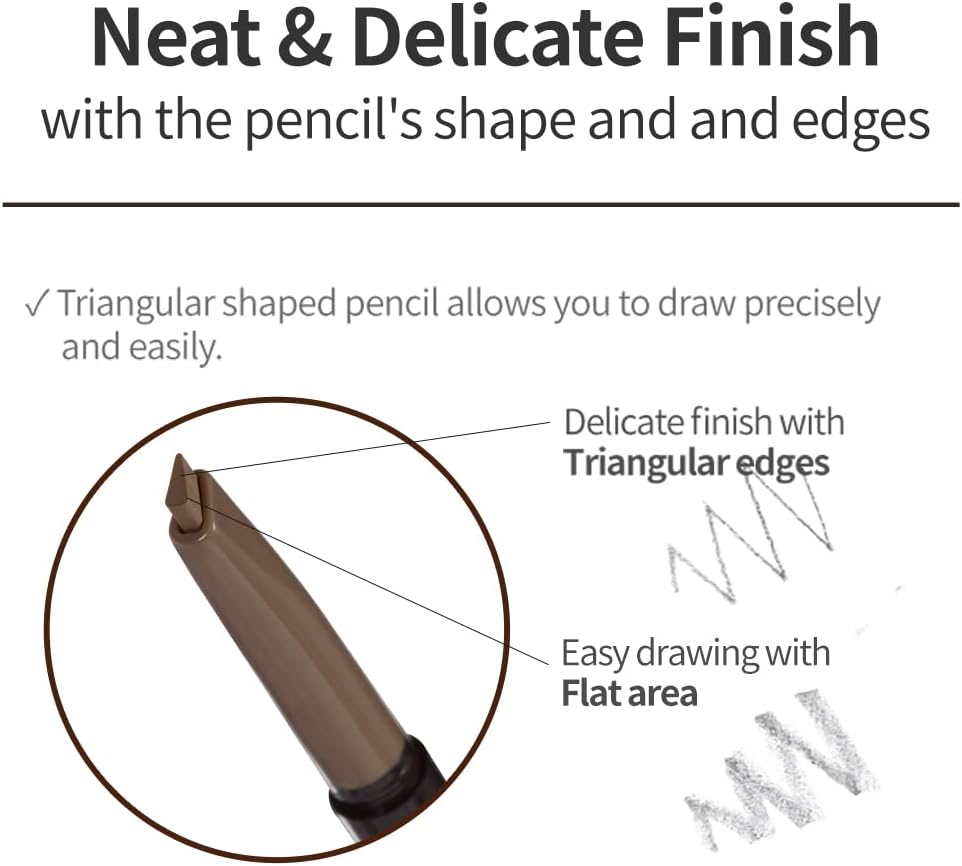 Etude transfer proof brow pencil application demonstration