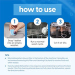 Septic safe dishwasher cleaner tablets side view