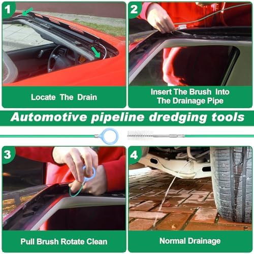 Demonstration of the Draupnir flexible long cable bending easily to fit narrow car drainage holes.