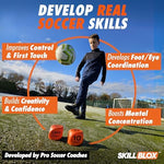 Skill Blox football keepy up dice displaying skill and duration text faces