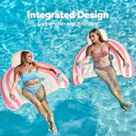 Folded GengGeng pool floats for easy portability