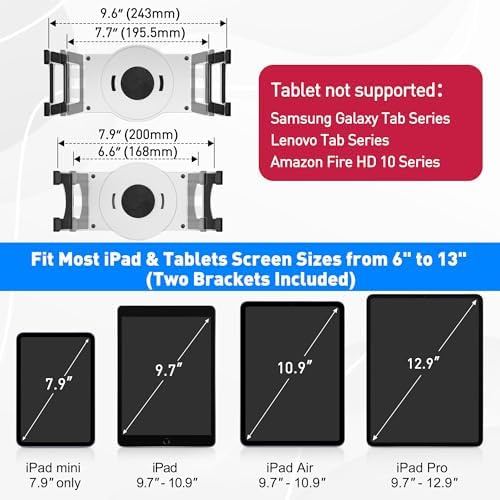 AboveTEK business swivel device holder holding large screen iPad Pro