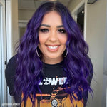 Vegan and ammonia free purple fashion hair colour bottle