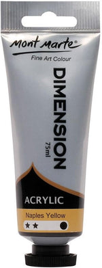 Mont Marte Dimension Acrylic paint squeezed showing thick texture consistency