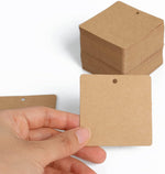 Laoban gift tags showing natural jute twine attached