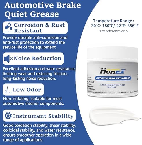 Close up of Horex 50g ceramic grease container for car maintenance