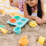 Melissa And Doug sand cupcake tray and icing tool