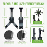 Cellet tablet cradle with soft protective padding and silicone grips