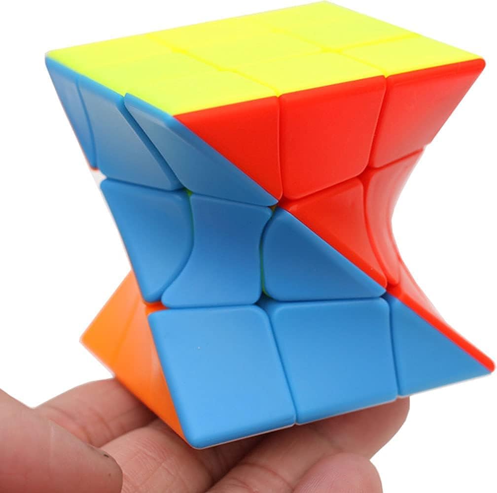 Yunteng Cube Twist 3x3 stickerless speed cube front view displaying vibrant colors.