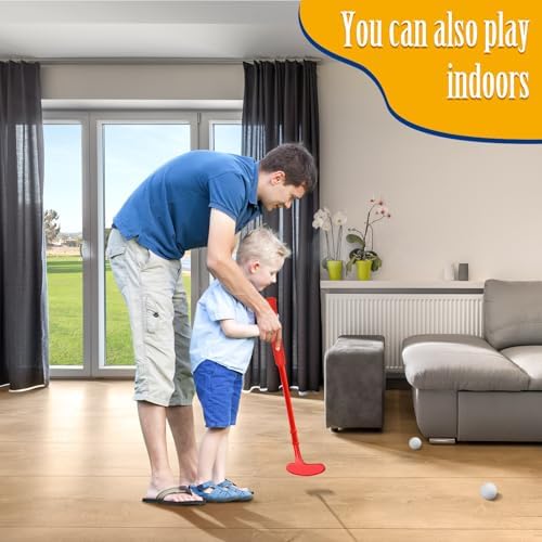 Dyienocs kids golf set with plastic balls