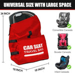 Imbsinvncy gate check storage bag backpack view displaying adjustable comfort padded shoulder straps.