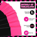 Close-up of the waterproof polyethylene material on the VitalCozy hot pink table runner.