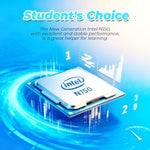 Side profile of HP Rose Gold lightweight student laptop
