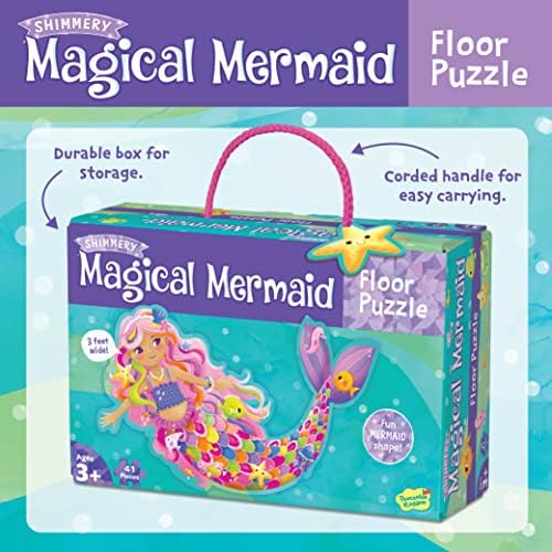 Peaceable Kingdom forty one piece floor puzzle box showing kids toy dimensions and age recommendations.