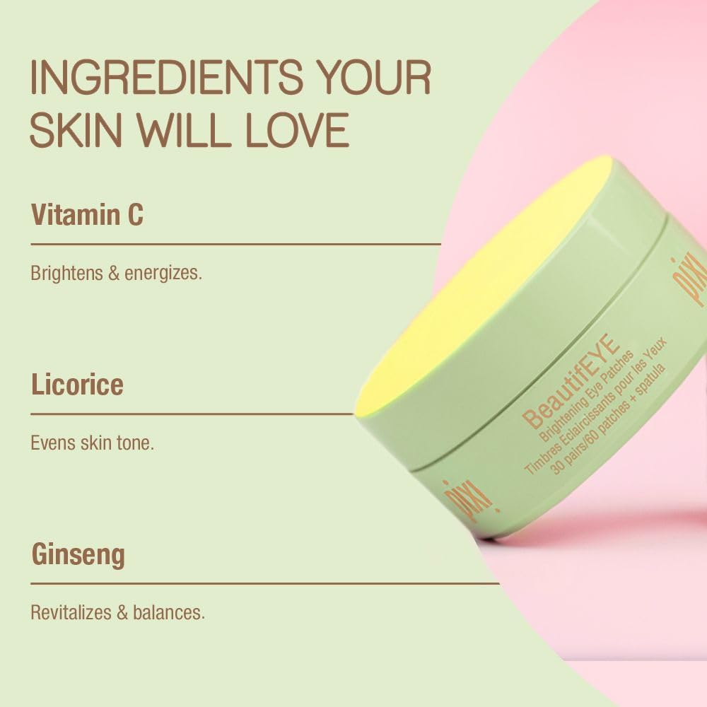Pixi hydrogel patches stored inside a skincare refrigerator for enhanced cooling benefits.
