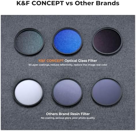 K&F Concept photography filter kit with cleaning cloth