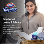Clorox Fraganzia ocean scent booster twin pack cap and pour spout detail