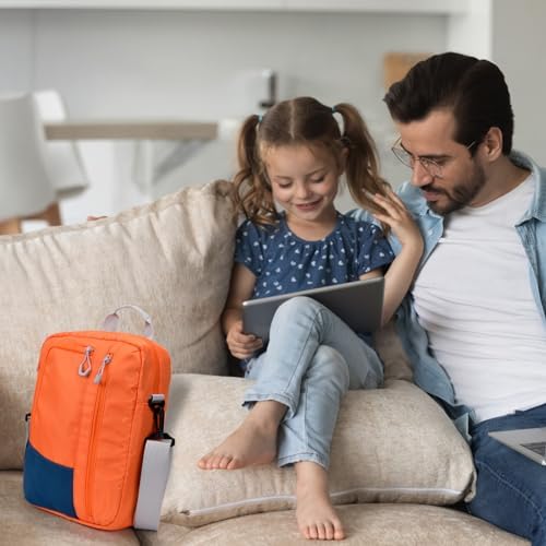 Cayeelu 9-11 Inch Tablet Sleeve Bag Orange interior padding detail