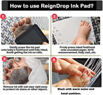 TRLREQ newborn footprint kit packaging showing the reusable postcard design for gifting.