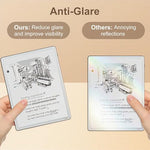 Anti-glare comparison using Caweet Kindle Scribe screen protector