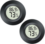Jedew 2-Pack digital hygrometer thermometer front view
