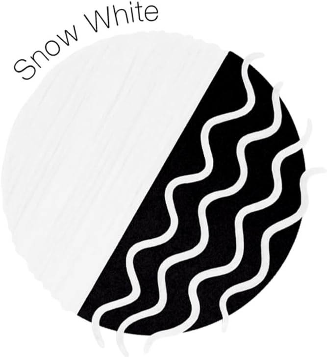 Copic Acrea 001 Snow White paint pen swatch on dark paper