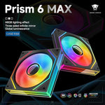 Jungle Leopard Prism6 MAX reverse airflow black case fans triple pack layout.