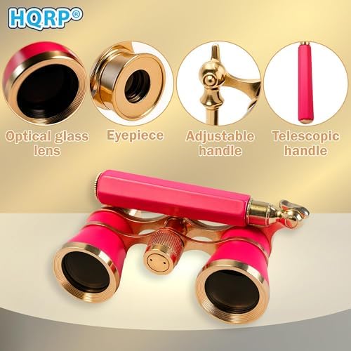 HQRP theater glasses showing the twenty five millimeter optical lens structure