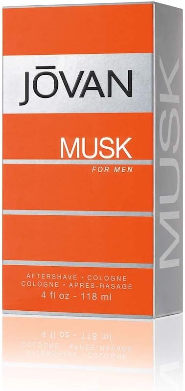 Jovan Musk for men 8 fluid ounce product scale and dimensions