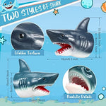 Lewtemi shark hand puppets for kids interactive play