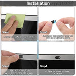 Peel and stick adhesive side of a universal camera privacy shield