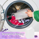 Soft clothes fresh out of the dryer machine alongside Heigble bulk laundry supply