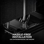 ID-COOLING heavy duty computer thermal management system installed inside a mid tower chassis