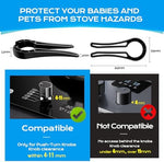 Pack of 5 stove knob covers for kitchen childproofing