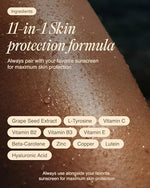 Side angle of Ecosh Golden Skin container detailing the Estonian manufacturing origins and clean ingredient standards.