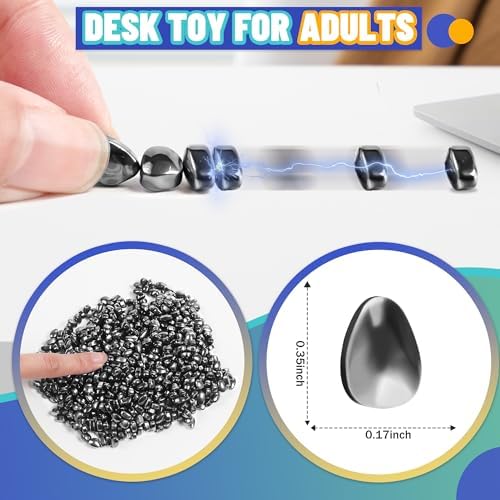Top view of 300 piece magnetic sensory gadget