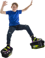 Moon Shoes Bouncy Shoes, Mini Trampolines for Your Feet, One Size, New and Improved, Bounce Your Way to Fun, Very Durable, No Tool Assembly, Athletic Development, max Weight 130 lbs. - Image 1